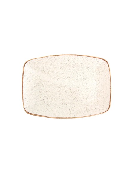 Bandeja Rectangular Porcelana Beige 32 Cm Seasons Beige Porland