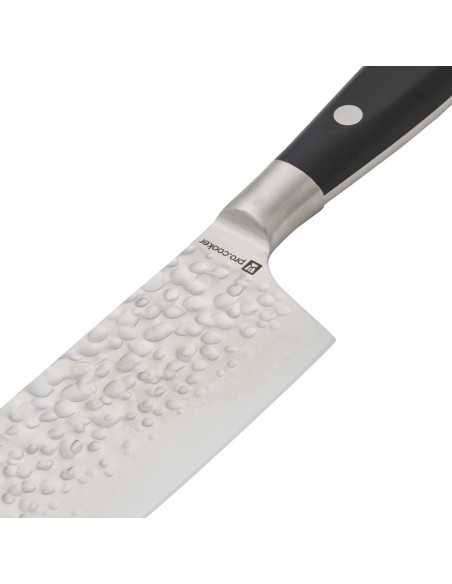 Cuchillo santoku 18 cm inox mango POM liso Okito Pro.cooker