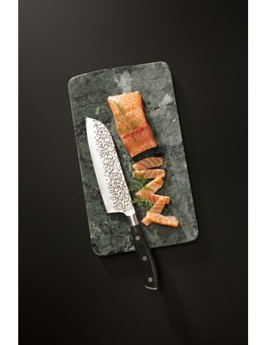 Cuchillo santoku 18 cm inox mango POM liso Okito Pro.cooker