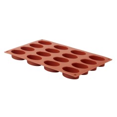 Placa 16 petit fours ovalados silicona GN 1/3 29