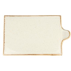 Bandeja Rectangular Porcelana Beige 35 Cm Seasons Beige Porland