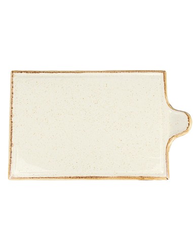 Bandeja Rectangular Porcelana Beige 35 Cm Seasons Beige Porland