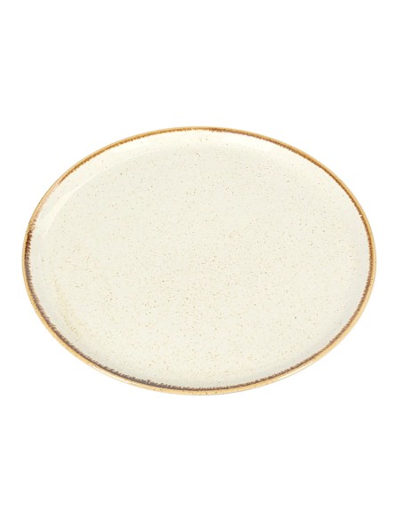 Plato Pizza Redondo Porcelana Beige 32 Cm Seasons Beige Porland