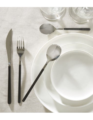 Tenedor de mesa negro inox 18/0 20,1 cm Aroma Pvd Negro Pro.mundi