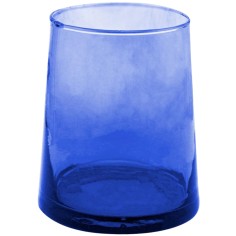 Vaso forma baja azul vidrio reciclado 25 cl Lily Pro.mundi