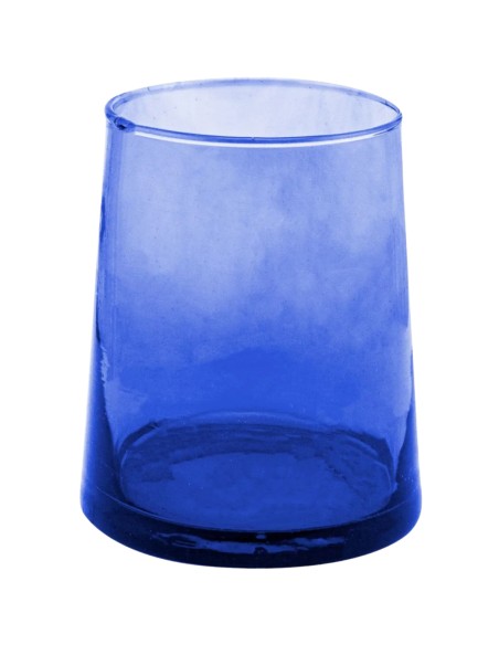 Vaso forma baja azul vidrio reciclado 25 cl Lily Pro.mundi