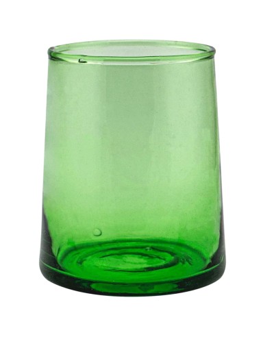 Vaso bajo verde vidrio reciclado 25 cl Lily Pro.mundi