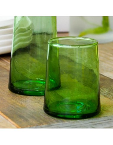 Vaso bajo verde vidrio reciclado 25 cl Lily Pro.mundi
