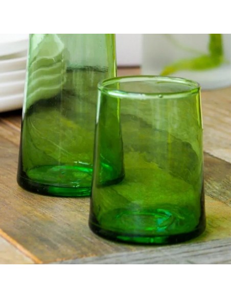 Vaso bajo verde vidrio reciclado 25 cl Lily Pro.mundi