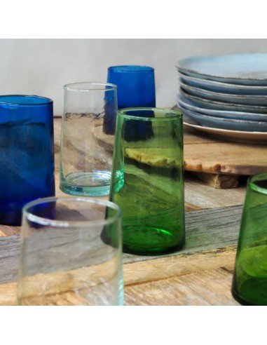 Vaso bajo verde vidrio reciclado 25 cl Lily Pro.mundi