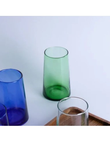 Vaso bajo verde vidrio reciclado 25 cl Lily Pro.mundi