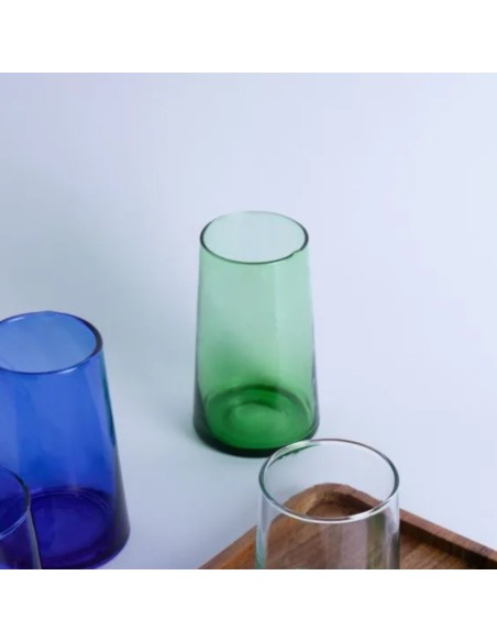 Vaso bajo verde vidrio reciclado 25 cl Lily Pro.mundi