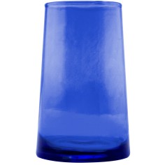 Vaso formato alto azul de vidrio reciclado 33 cl Lily Pro.mundi