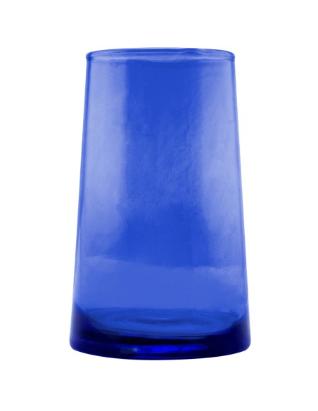 Vaso formato alto azul de vidrio reciclado 33 cl Lily Pro.mundi