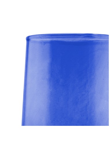 Vaso formato alto azul de vidrio reciclado 33 cl Lily Pro.mundi