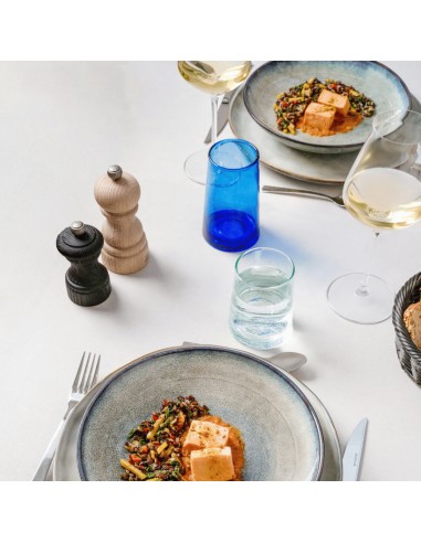 Vaso formato alto azul de vidrio reciclado 33 cl Lily Pro.mundi