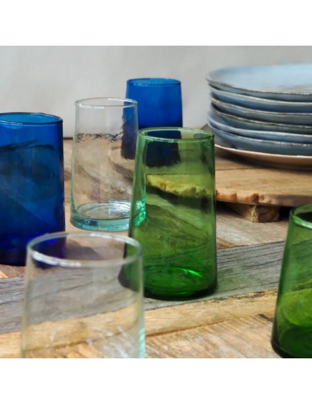 Vaso alto verde vidrio reciclado 33 cl Lily Pro.mundi