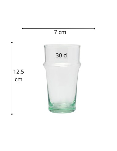 Vaso forma alta vidrio reciclado 30 cl Lily Pro.mundi