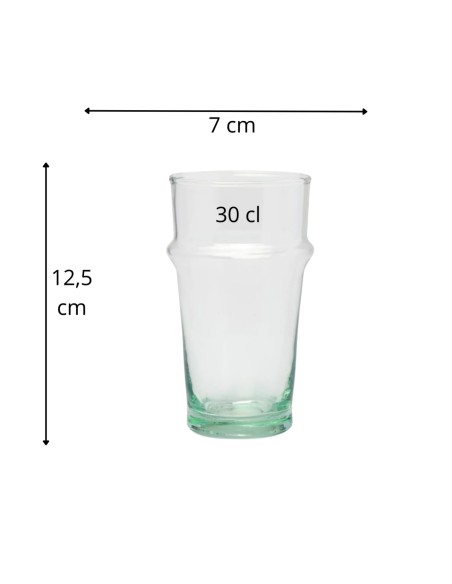 Vaso forma alta vidrio reciclado 30 cl Lily Pro.mundi