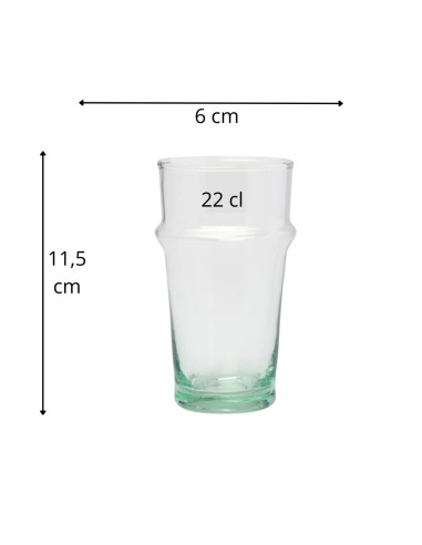 Vaso beldi vidrio reciclado 22 cl Lily Pro.mundi