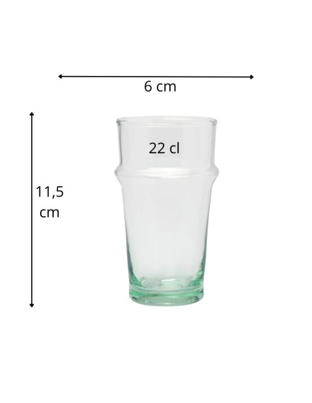 Vaso beldi vidrio reciclado 22 cl Lily Pro.mundi