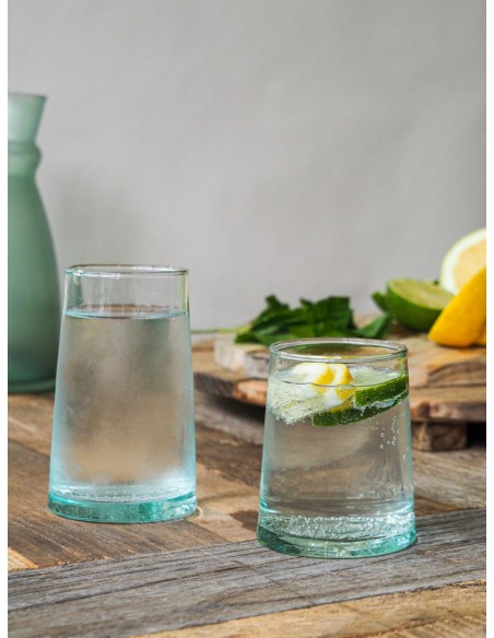 Vasito de degustación cónico transparente de vidrio reciclado Ø 6,5 cm Lily Pro.mundi