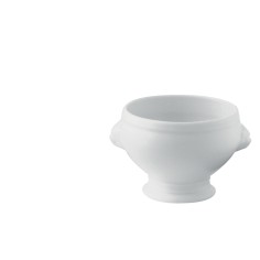 Sopera cabeza de león redondo blanco porcelana Ø 7 cm Bistronome Pro.mundi