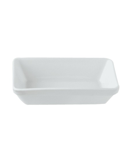 Rabanera rectangular blanca porcelana 14