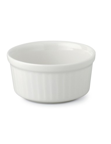 Ramequín redondo blanco porcelana Ø 8