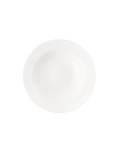 Plato Hondo Redondo Porcelana Blanco 31 Cm Soley Porland