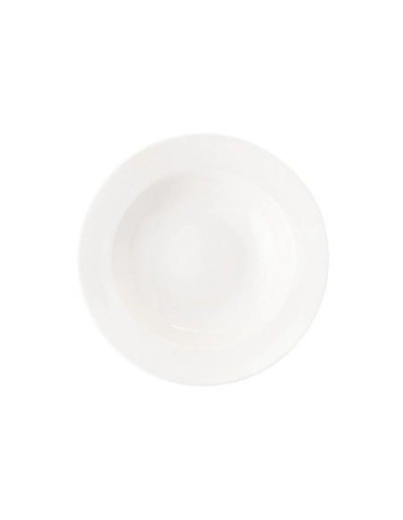 Plato Hondo Redondo Porcelana Blanco 31 Cm Soley Porland