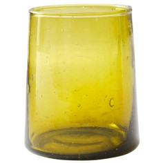 Vaso forma baja ámbar vidrio reciclado 25 cl Lily Pro.mundi