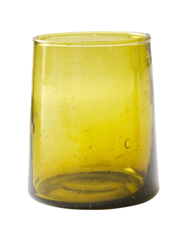 Vaso forma baja ámbar vidrio reciclado 25 cl Lily Pro.mundi