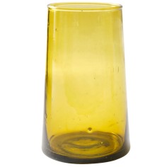 Vaso alto ámbar vidrio reciclado 33 cl Lily Pro.mundi