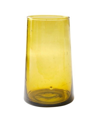 Vaso alto ámbar vidrio reciclado 33 cl Lily Pro.mundi