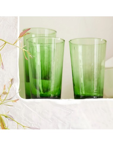 Vaso apilable verde vidrio reciclado 30 cl Pia Pro.mundi