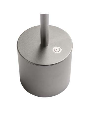 Lámpara LED gris antracita 26 cm Swan Pro.mundi