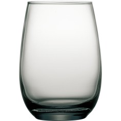 Vaso forma alta gris vidrio 37 cl Cara Pro.mundi