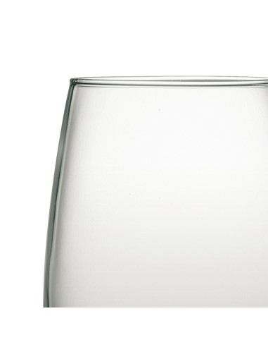 Vaso forma alta gris vidrio 37 cl Cara Pro.mundi