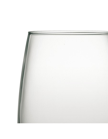 Vaso forma alta gris vidrio 37 cl Cara Pro.mundi