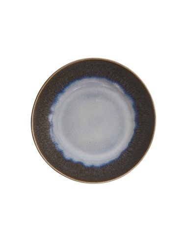 Plato coupé hondo redondo azul glaciar gres esmaltado Ø 17 cm Snow Pro.mundi