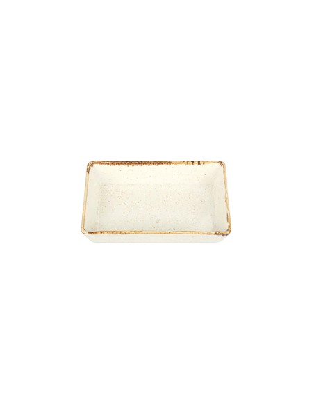 Cuenco Aperitivo Rectangular Porcelana Beige 8x14 Cm Seasons Beige Porland