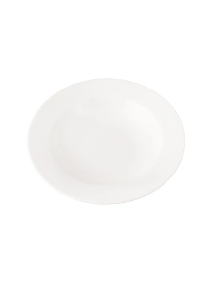 Plato Hondo Redondo Porcelana Blanco 31 Cm Soley Porland