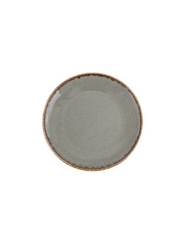 Plato Llano Coupe Redondo Porcelana Gris oscuro 20 Cm Seasons Porland