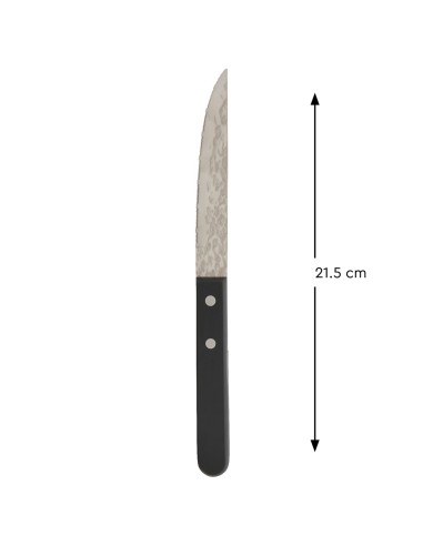 Cuchillo chuletero negro 21 cm Elite Pro.mundi