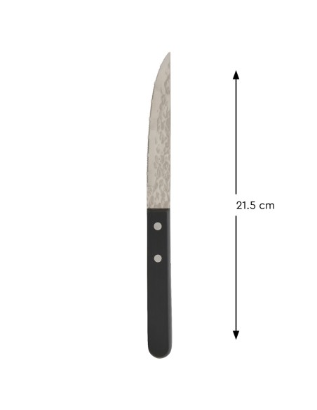 Cuchillo chuletero negro 21 cm Elite Pro.mundi