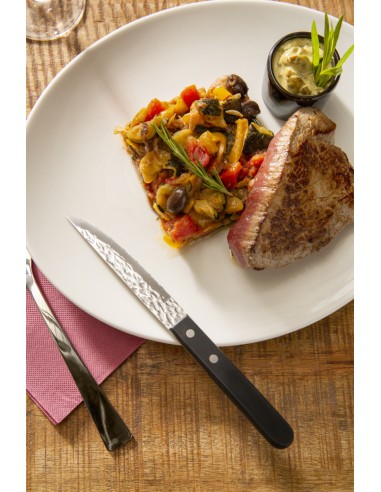 Cuchillo chuletero negro 21 cm Elite Pro.mundi