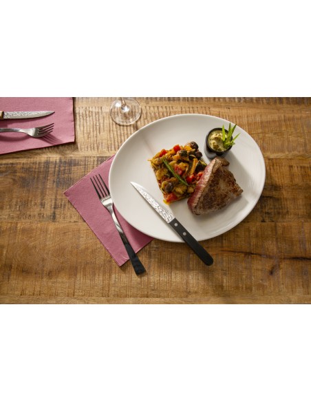 Cuchillo chuletero negro 21 cm Elite Pro.mundi