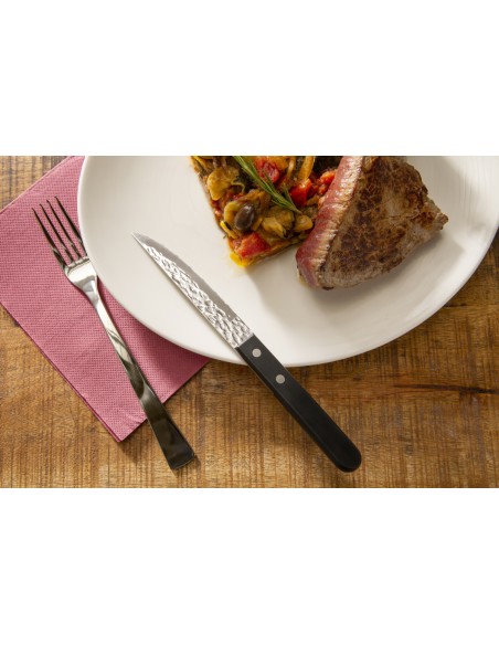 Cuchillo chuletero negro 21 cm Elite Pro.mundi