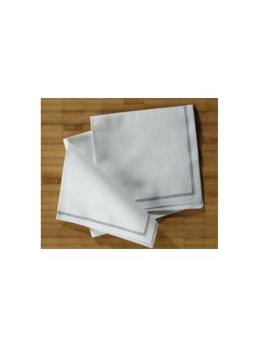 Paquete 25 servilletas cóctel blancas algodón 20x20 cm plegada en 4 Cosy Pro.mundi (25 unidades)